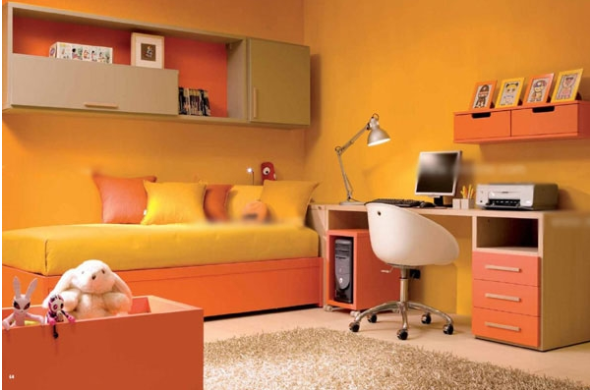 Feng shui tips for children's room color-orange